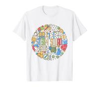 STEAM Squad - Science Technology Engineering Art Mathematics Value Graphic T-Shirt, Men, White, L