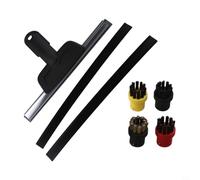 Steam Squeegee and Brush Kit for Karcher SC1-SC5 Steam Cleaners, 7-Piece Replacement Parts