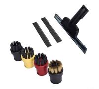 Steam Straightener Attachment for Kärcher SC1-SC5 Quick Smoothing | 7-piece set, for robust plastic nozzles, round brushes, joint brush, efficient deep cleaning