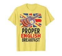 Steam Traction Engine Idea for Dad & Steam Engine Breakfast T-Shirt, Men, Lemon Yellow, Small