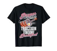 Steam Traction Engine Idea For Men & Steam Engine Breakfast T-Shirt