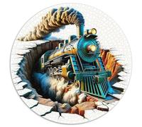 Steam Train 1000 Piece Jigsaw Puzzle for Adults Scenic Railway Challenging Puzzles Challenge Games Fun Present & Activity 1000pcs (67.5x67.5cm)