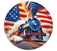 Steam Train 1000 Piece Jigsaw Puzzle for Adults Scenic Railway Challenging Puzzles Challenge Games Great Gift 1000pcs (67.5x67.5cm)
