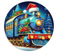 Steam Train 1000 Piece Jigsaw Puzzle for Adults Scenic Railway Colourful Jigsaws Educational Games Fun Present & Activity 1000pcs (67.5x67.5cm)