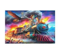 Steam Train 1000 Piece Jigsaw Puzzle for Adults Teens Magical Jigsaw After Work Leisure Brainteasing Puzzle for Colleagues Stress Buster 1000 PCS