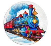 Steam Train 1000 Piece Jigsaw Puzzle for Kids And Adults Scenic Railway Colourful Jigsaws Educational Games Great Gift 1000pcs (67.5x67.5cm)