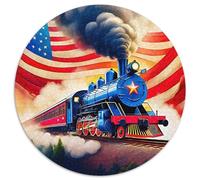 Steam Train 1000 Piece Jigsaw Puzzle for Women, Men Scenic Railway Brainteasing Jigsaws Challenge Games Fun Present & Activity 1000pcs (67.5x67.5cm)