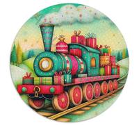 Steam Train 1000 Piece Jigsaw Puzzle for Women, Men Scenic Railway Colourful Jigsaws Challenge Games Great Gift 1000pcs (67.5x67.5cm)