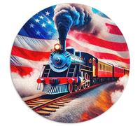 Steam Train 1000 Piece Jigsaw Puzzle for Women, Men Scenic Railway Colourful Jigsaws Challenge Games Fun Present & Activity 1000pcs (67.5x67.5cm)