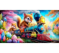 steam-train 1000 Piece Jigsaw Puzzles for Age 12 Years Kids Challenging & Brainteasing Decoration 75x50cm/1000pcs