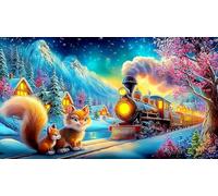 steam-train 1000 Piece Jigsaw Puzzles for Kid Toys Challenging & Brainteasing 38x52cm/1000pcs