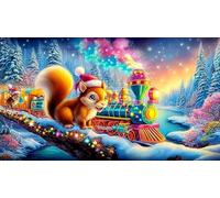 steam-train 1000 Pieces Jigsaw Puzzle for Adults Classic Educational Games for Family 38x26cm/1000pcs