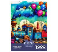 Steam Train 1000 Pieces Jigsaw Puzzles for Adults And Children Challenge Creativity Randomly Shaped 70x50cm/1000pcs
