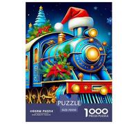 Steam Train 1000 Pieces Puzzle for Adults And Children Whimsical Challenge Colourful Educational Games 70x50cm/1000pcs