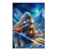 Steam Train 300 Piece Jigsaw Puzzle for Adults Magical Jigsaw After School Activity for Teens Stress Buster Whimsical Gift Idea Stylish Home Decor 300 PCS