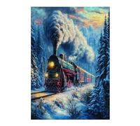 Steam Train 300 Piece Jigsaw Puzzle for Adults Magical Jigsaw After School Activity for Teens Stress Buster Whimsical Gift Idea Stylish Home Decor 300 PCS
