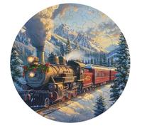 Steam Train 68 Piece Circular Puzzle Animal Shape Learning Through Play Educational Puzzle for Kids & Adults Idea Home Decor 68 PCS