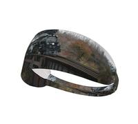 Steam Train And Railway,Sports Sweatband for Unisex Multi Headband Elastic Exercise Hairband
