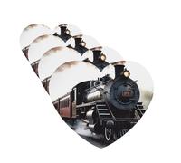 Steam Train Car Air Fresheners Cards Set of 4 Pieces Personalized Car Fresheners Gifts for Men Women Auto Aromatherapy Tablets Hanging Scented Cards for Wardrobe Bathroom