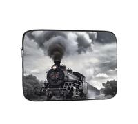 Steam Train Clouds Laptop Sleeve for Women Men, 17 Inch Waterproof Laptop Bag Lightweight Notebook Computer Cover Bag