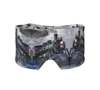 Steam Train Clouds Print Print Soft Eye and Ear Muffs for Adults Sleeping Protection Cover for Travel Nap Relief