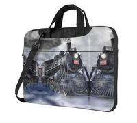 Steam Train Clouds Printed Waterproof Laptop Case Ultra-Thin Portable One-Shoulder Laptop Bag 600d Oxford 13in/14in/15.6in