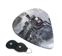 Steam Train Clouds Set Of 6 Guitar Plectrums For Acoustic Guitar, Electric Guitar, Bass, Ukulele - Thin, Medium And Thick.