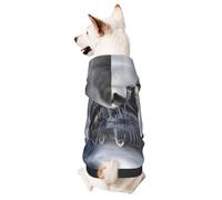 Steam Train Clouds Small Pets Wear Hoodies,Dog Jumper Sweatshirt,Warm And Lightweight, Soft Texture, Easy To Wear