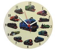 Steam Train Collage Clock - LS0020