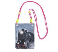 Steam Train Depart Sunset Print Crossbody Bag For Women, Mini Phone Purses, Cute Phone Wallet, For Hiking Travel Gift