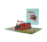 Steam Train Design 3D Pop-Up Birthday Card