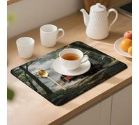 Steam Train Desk Mat Washable Table Protector Waterproof Table Cover Protector Desk Placemats Heat Resistant Non-Slip Desks Cover for Desktop, Coffee Dining Tables 40x30cm