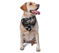Steam Train Dog Bandana Pet Scarf Accessories for Small Medium Dogs Cats Photo Prop, Triangle Pet Bandanas Adjustable Puppy Bib Washable Dog Kerchief Puppy Neckerchief