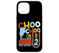Steam Train Driver Trainspotting Locomotive 2nd Birthday Case for iPhone 15