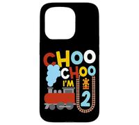 Steam Train Driver Trainspotting Locomotive 2nd Birthday Case for iPhone 15 Pro