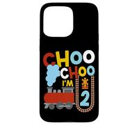 Steam Train Driver Trainspotting Locomotive 2nd Birthday Case for iPhone 15 Pro Max
