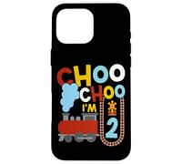 Steam Train Driver Trainspotting Locomotive 2nd Birthday Case for iPhone 16 Pro Max