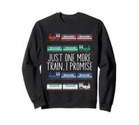 Steam Train Driver Trainspotting Locomotive Just One More Sweatshirt