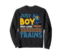 Steam Train Driver Trainspotting Locomotive Vintage Just A Sweatshirt