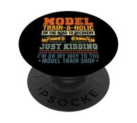 Steam Train Driver Trainspotting Locomotive Vintage Model PopSockets Adhesive PopGrip