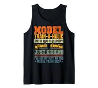 Steam Train Driver Trainspotting Locomotive Vintage Model Tank Top