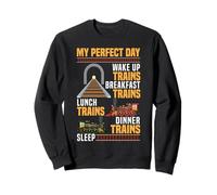 Steam Train Driver Trainspotting Locomotive Vintage My Sweatshirt
