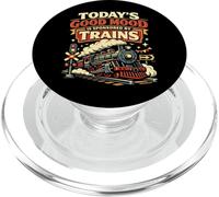 Steam Train Driver Trainspotting Locomotive Vintage Today's PopSockets PopGrip for MagSafe