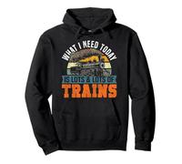 Steam Train Driver Trainspotting Locomotive Vintage What I Pullover Hoodie