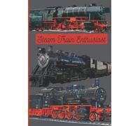 Steam Train Enthusiasts Notebook, Railway buffs, train spotting, gift for him, ferroequinologist, transport, pocketbook, stationery,: Hobbies, Railway modelling, father’s Day gift,