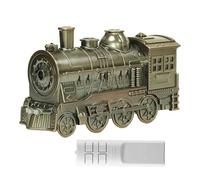 Steam Train Essentiall Oil Diffuser | 300ml Ultra Quiet Retro Steam Train Humidifier with Light | Minis Humidifier with Remote Control | Flame Train Humidifier Diffuser for Home Sleeping Reading