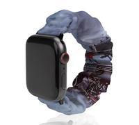 Steam Train in Snowy Day Smartwatch Replacement Band Compatible with IWatch Soft Elastic Wristbands Watch Strap 38mm/40mm