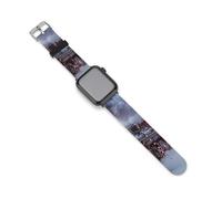 Steam Train in Snowy Day Smartwatch Replacement Band Compatible with IWatch Soft Silicone Wristbands Watch Strap 38mm/40mm