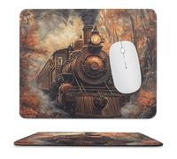 Steam Train in The Autumn Forests Fashion Mouse Mat Pad Slim Anti-Slip Office Desk Accessories