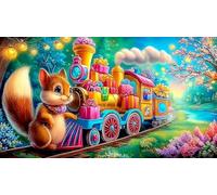 steam-train Jigsaw Puzzle 1000 Pieces Impossible Hard Difficult Educational Games for Adults Kids Great Gift Idea 70x50cm/1000pcs